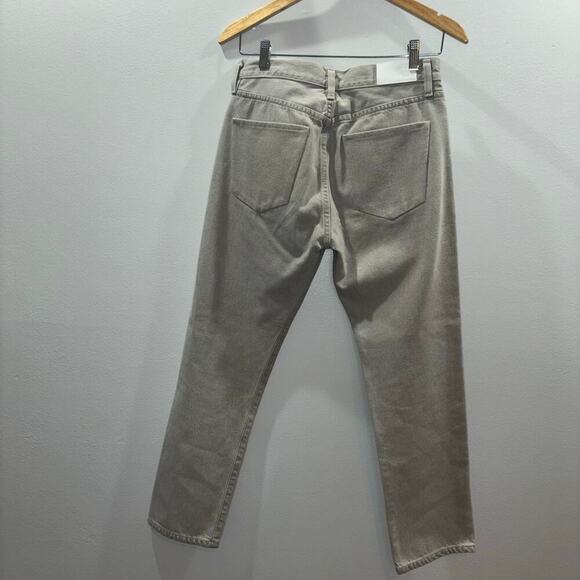Goldsign Mid Rise Low Slung Straight Leg Relaxed Fit Jeans in Dove Grey Size 24 - Picture 6 of 11